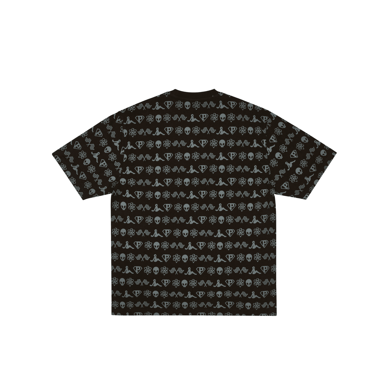 Футболка PALACE SS25 DROP5 PALACTIC T-SHIRT Полный принт с логотипом Универсальный круглый вырез Короткий рукав Унисекс - изображение 2