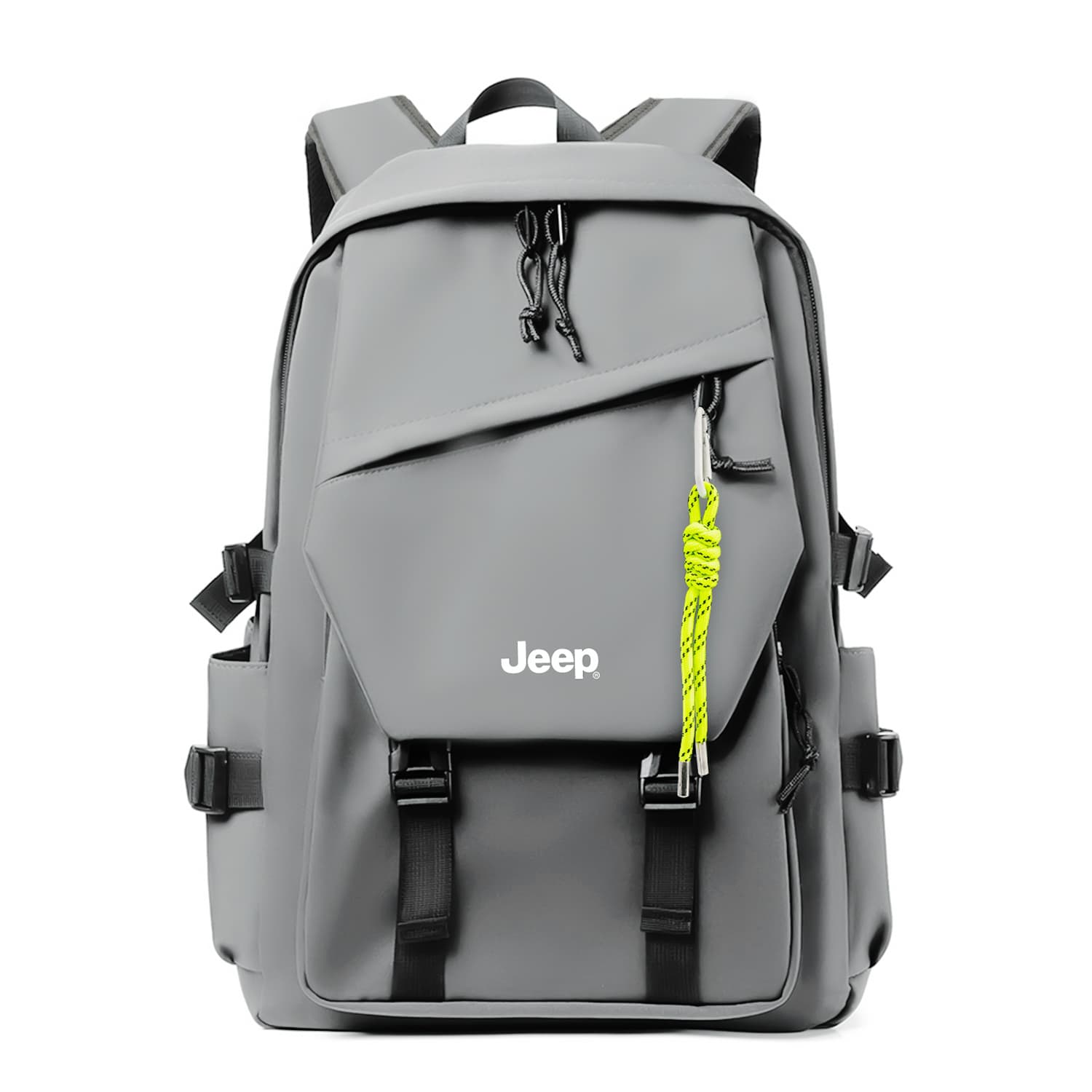 Рюкзак Рюкзак Jeep из кожи унисекс серый черный - изображение 1
