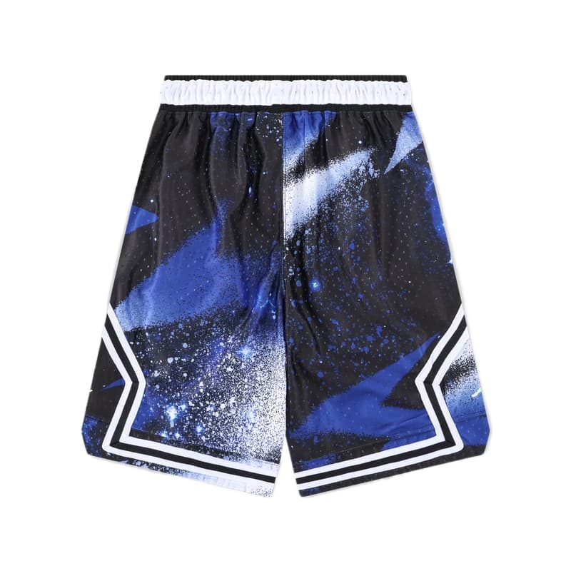 Jordan Jordan Dri-FIT MJ Diamond Удобные модные мягкие универсальные шорты детские черный/королевский синий - изображение 2