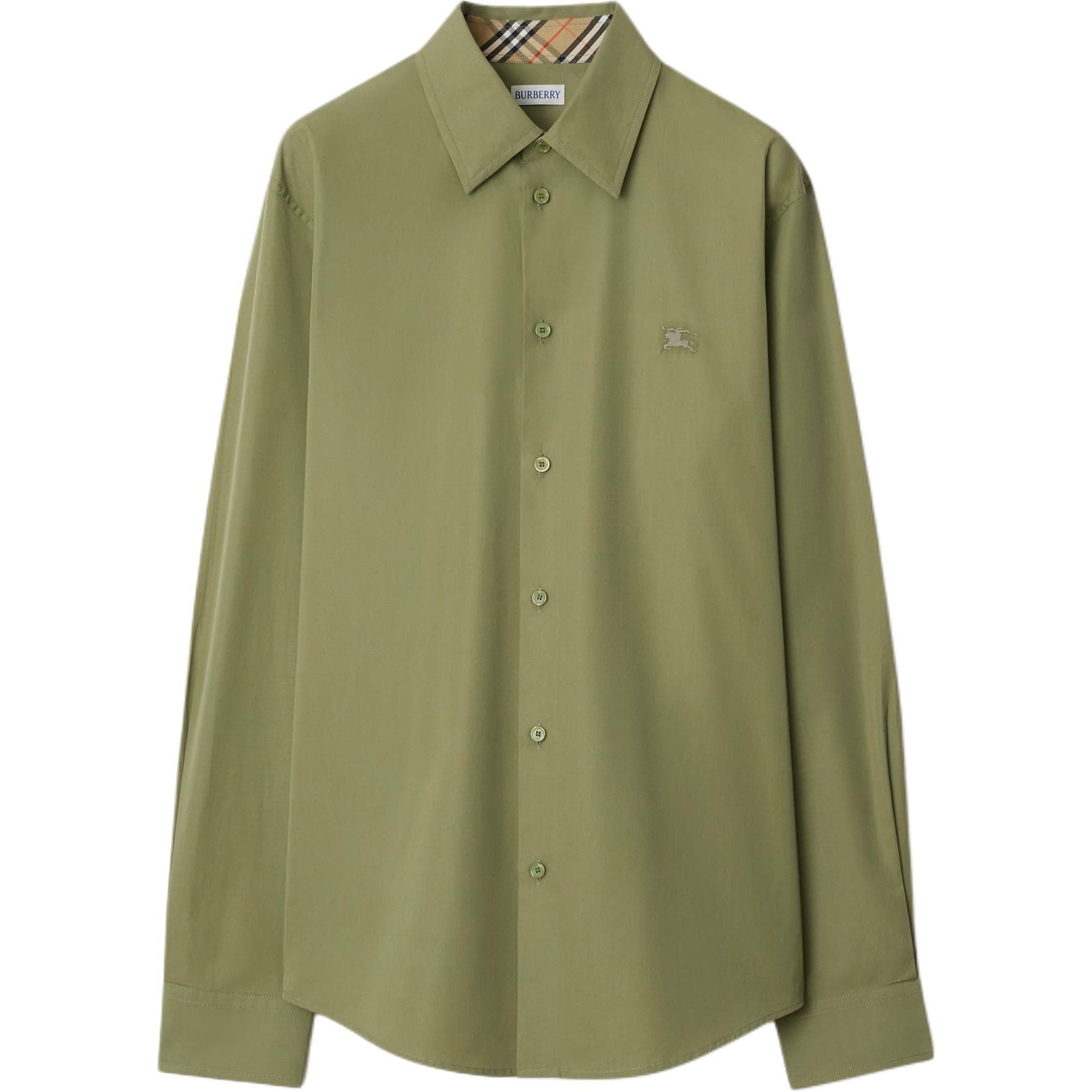 Рубашка Burberry SS25 Рубашка Мужская Зеленая - изображение 1