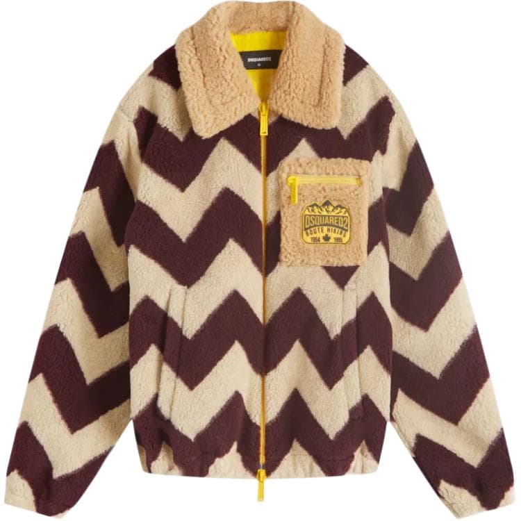 Куртка DSQUARED2 Zip Collar Jacket Beige - изображение 1