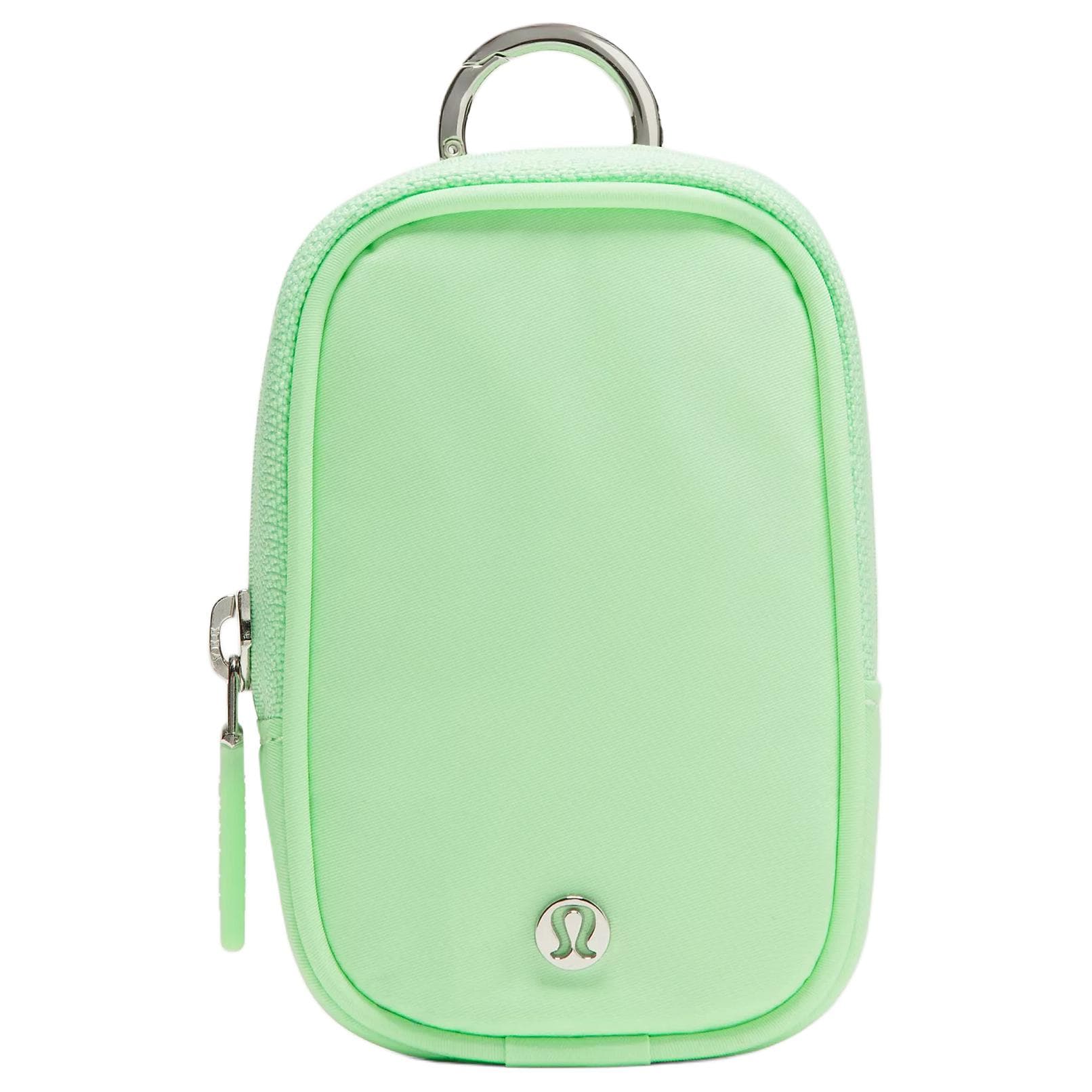 Сумка Lululemon Clippable Nano Полиэстеровый клатч из волокна женский цвет лаймово-зеленый - изображение 1