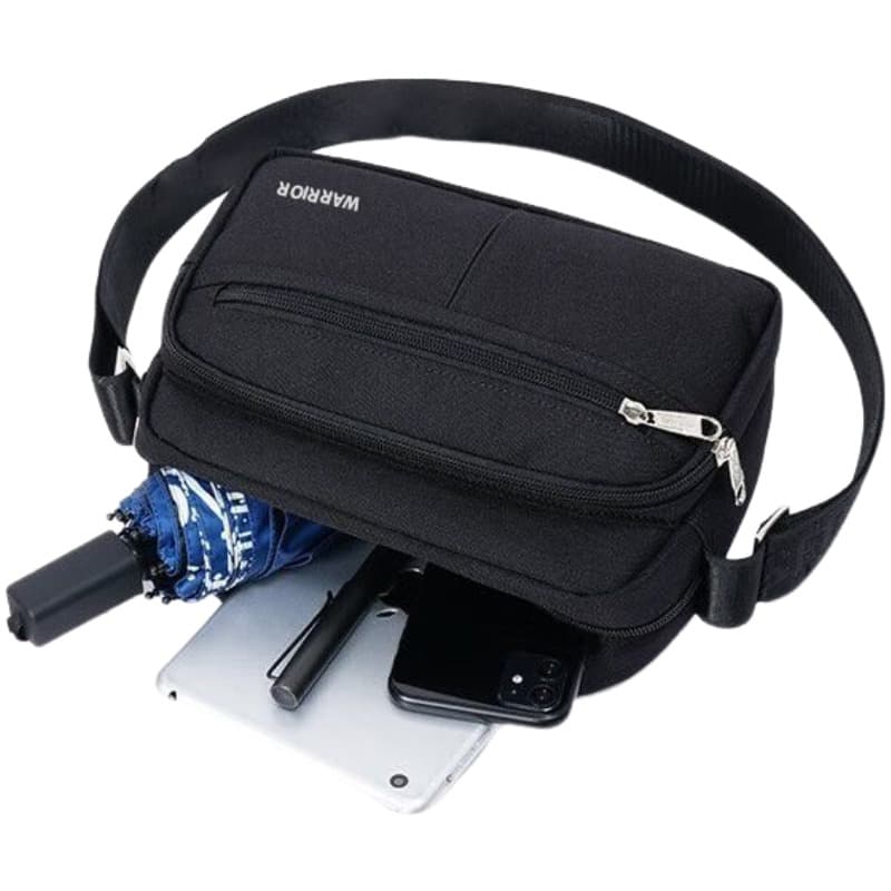 Мини-сумка WARRIOR Оксфорд Briefcase Сумка через плечо Сумка на плечо Стандартная (стандартная) Унисекс Черный - изображение 4