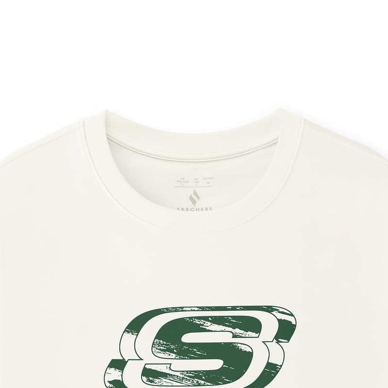 Футболка Skechers T-Shirt Унисекс Зефирно-белый 0074 - изображение 3