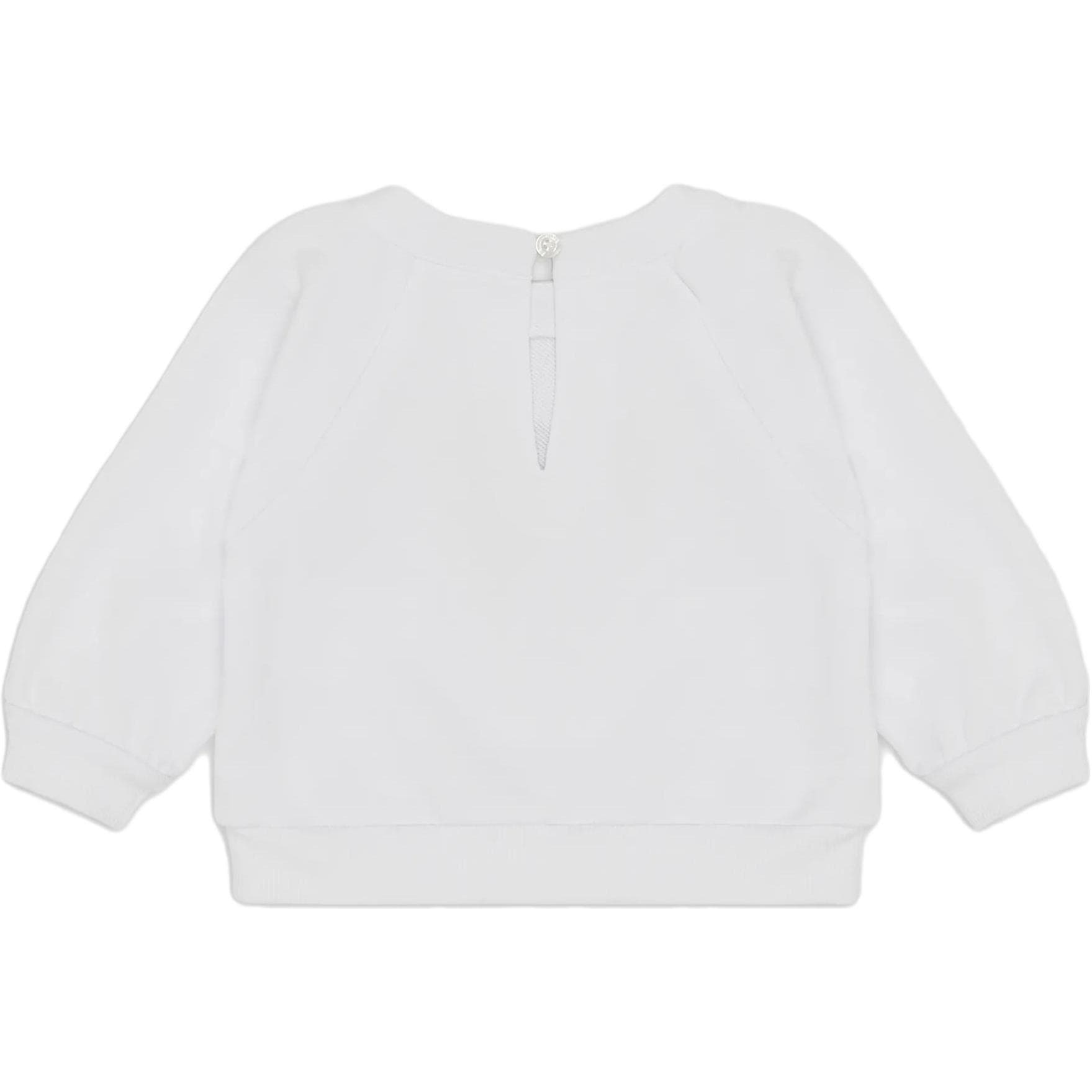 EMPORIO ARMANI Cotton-blend sweatshirt with oversized eagle and sequins - изображение 2