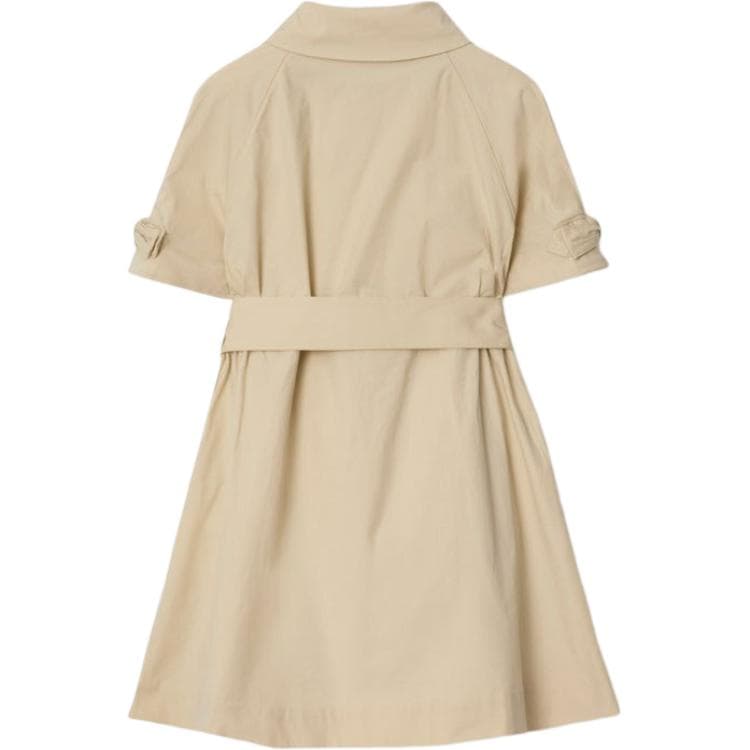 Платье Burberry SS25 Бежево-желтое для малышей - изображение 2