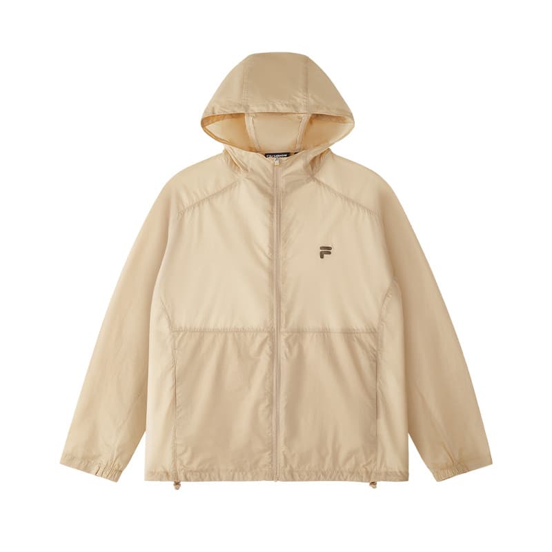 Легкая ветровка FILA FUSION FOB Одежда с защитой от солнца Мужская Яйцо Желток Коричневый BN - изображение 1
