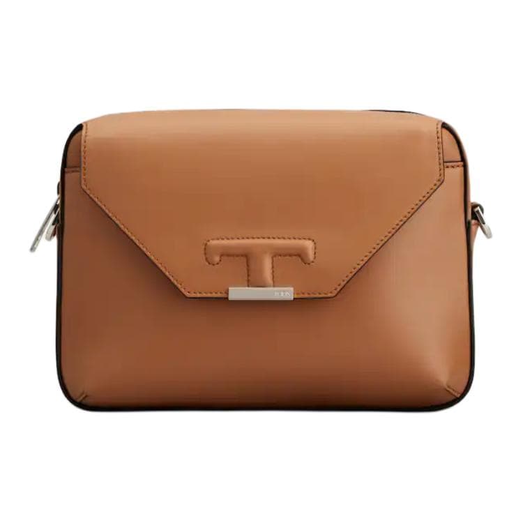 Сумка через плечо TOD'S T Timeless Mini Crossbody Brown - изображение 1