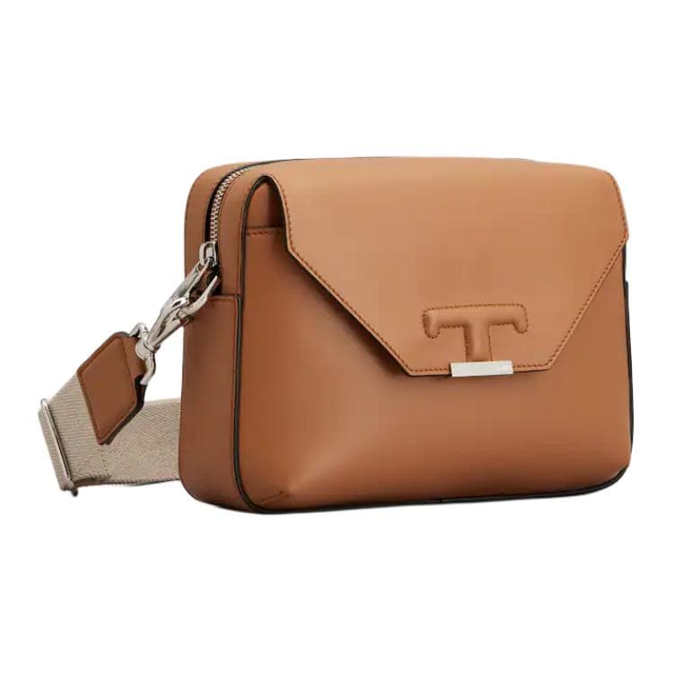 Сумка через плечо TOD'S T Timeless Mini Crossbody Brown - изображение 2