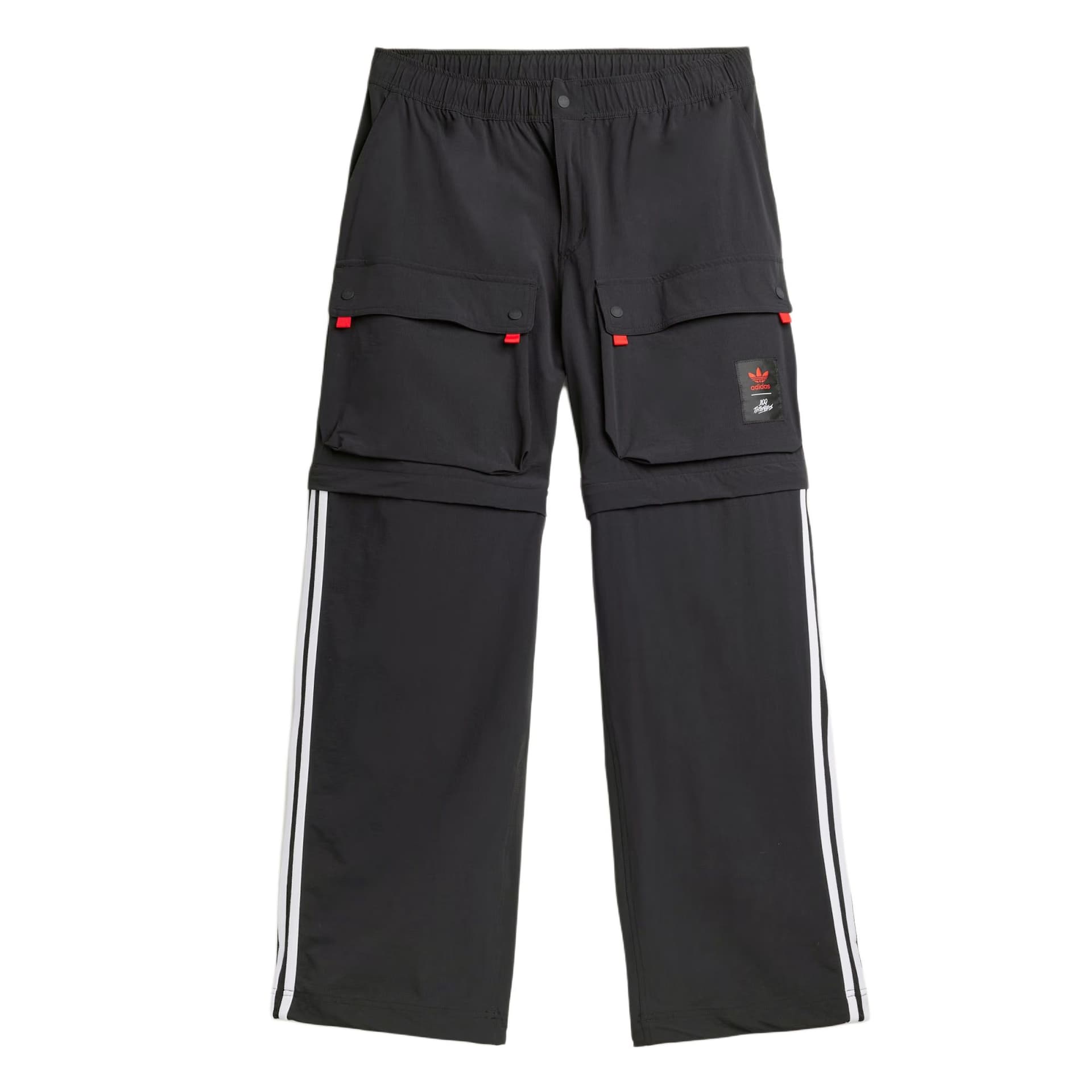 Штаны Adidas Originals x 100 THIEVES SS25 Повседневные штаны Мужские Черные - изображение 1