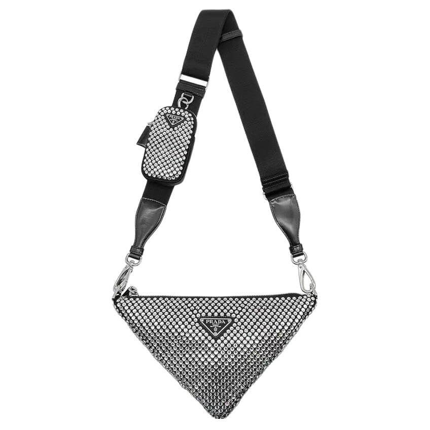 Сумка через плечо Prada Triangle Bag Black - изображение 1