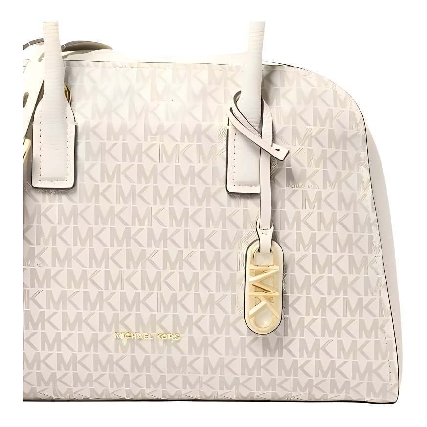 Сумка MICHAEL KORS Ashton Искусственная кожа Одно плечо Сумка Средний Женский Ванильный и Молочный Белый - изображение 2