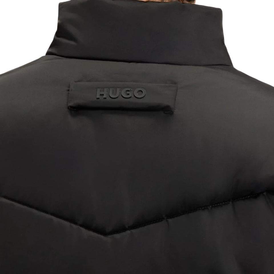 Зимняя куртка пуховик HUGO BOSS Хлопковый пуховик мужской черный - изображение 4