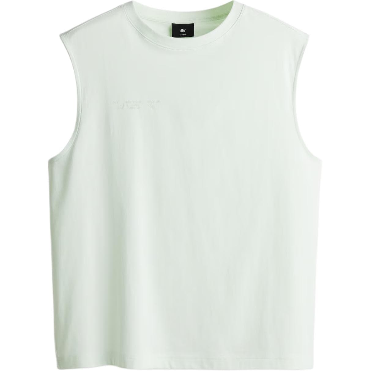 Майка H&M Светло-зеленые мужские майки - изображение 1
