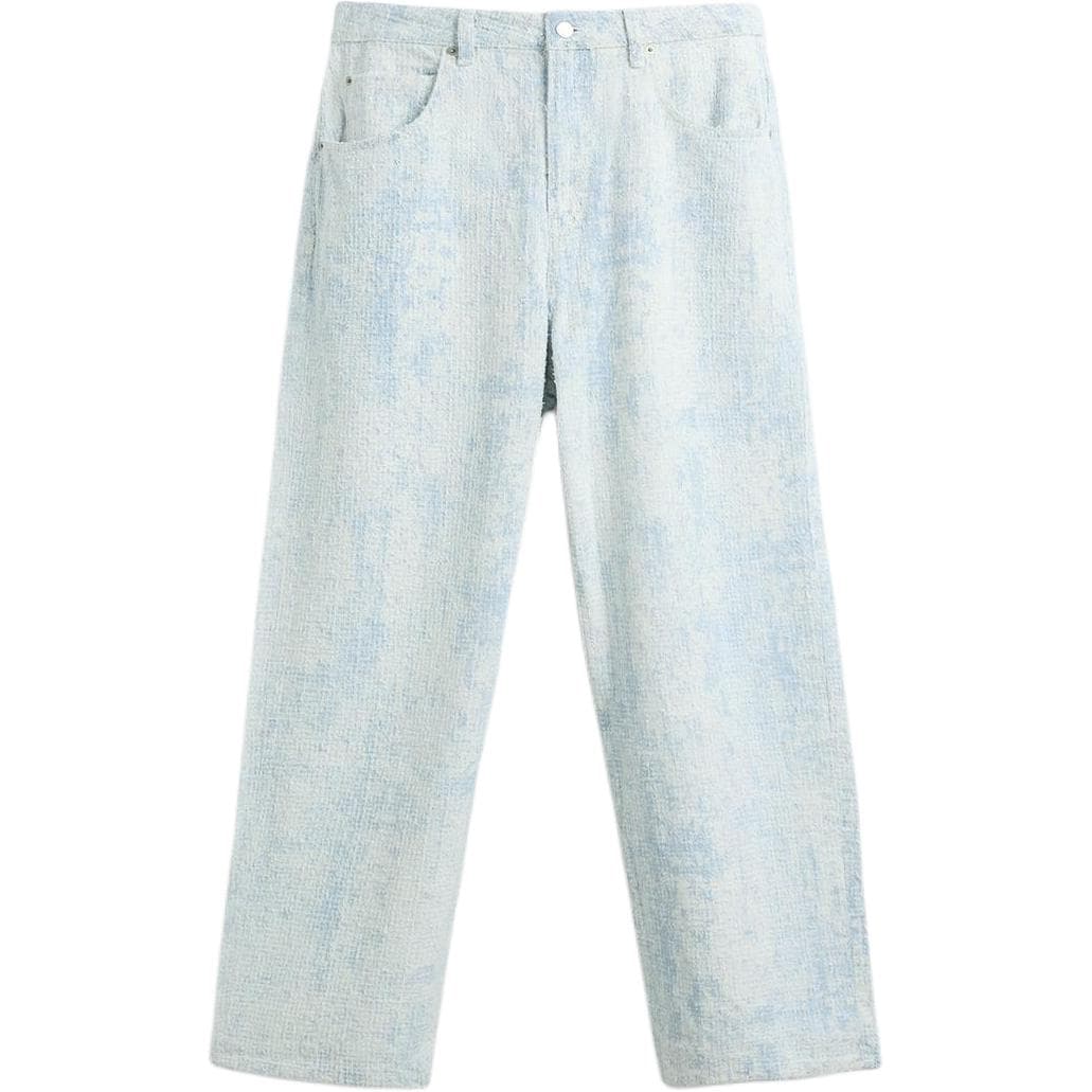 Штаны ZARA Light Blue Men's Jeans ZARA Светло-голубые мужские джинсы - изображение 2