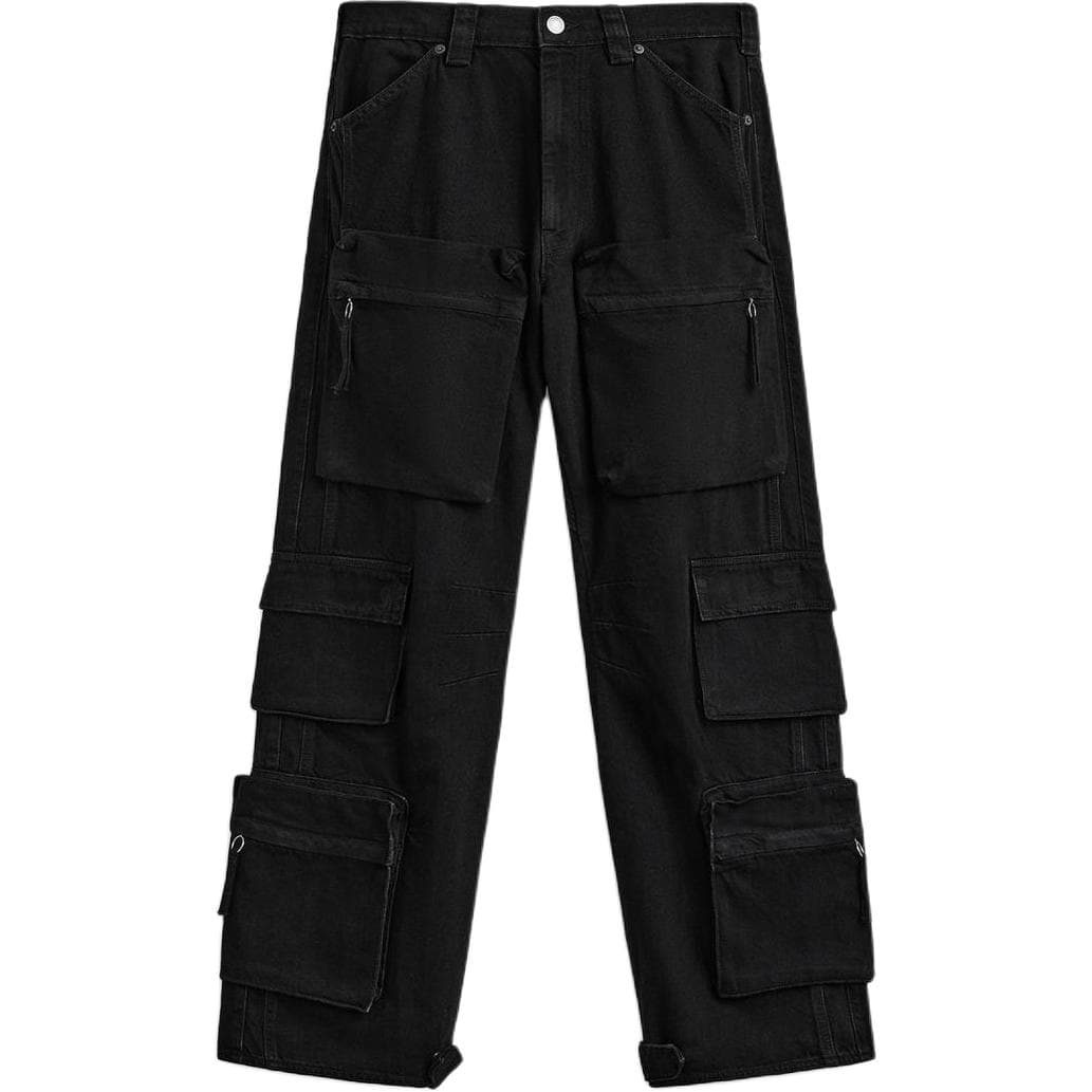 Штаны ZARA Мужские карго-брюки черного цвета - изображение 1