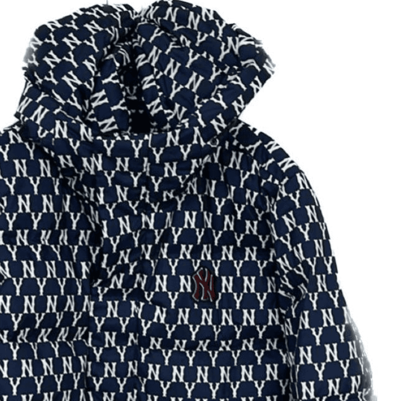 Зимняя куртка MLB New York Yankees Logo Hoodie Down Jacket Navy - изображение 3