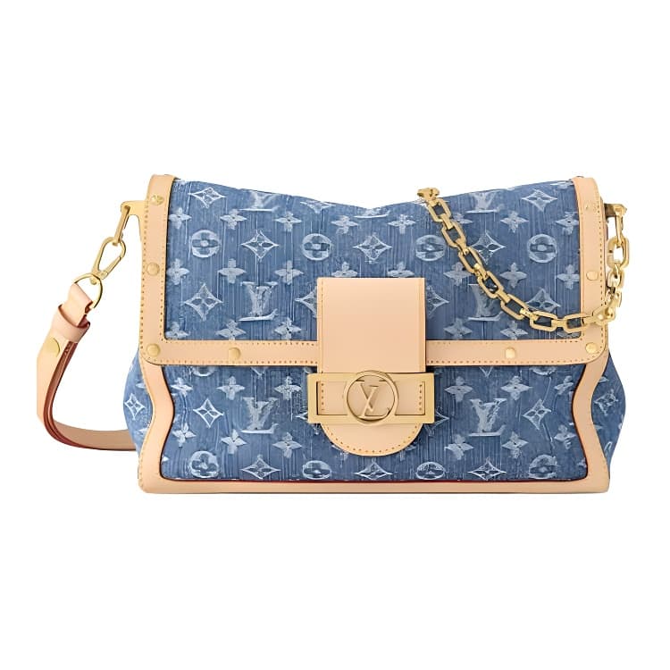Сумка через плечо LOUIS VUITTON Dauphine Soft GM Logo Monogram - изображение 1