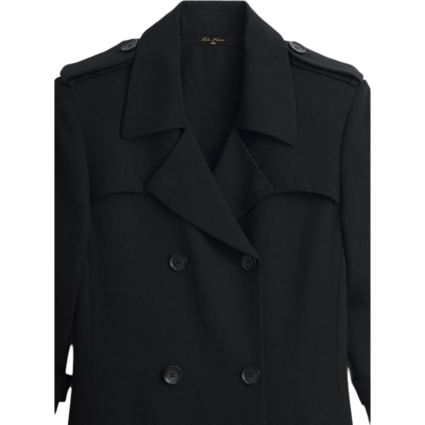 ZARA Kate Moss Черный Женский Тренч - изображение 3