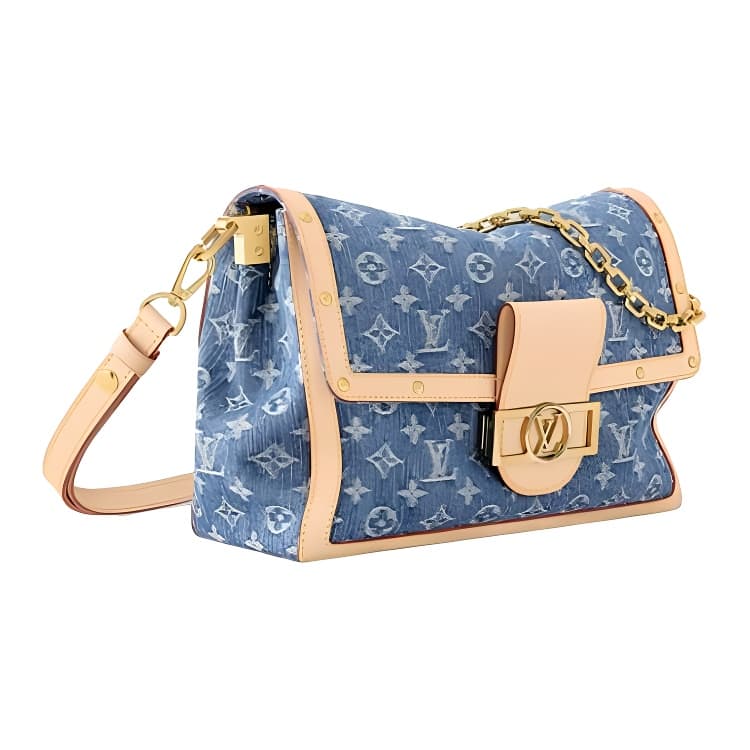 Сумка через плечо LOUIS VUITTON Dauphine Soft GM Logo Monogram - изображение 2