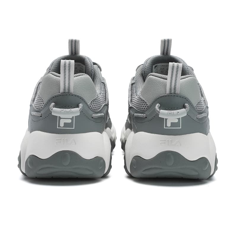 Кроссовки FILA FLUID 6 Устойчивые к истиранию противоскользящие низкие беговые кроссовки для мужчин серого цвета - изображение 4