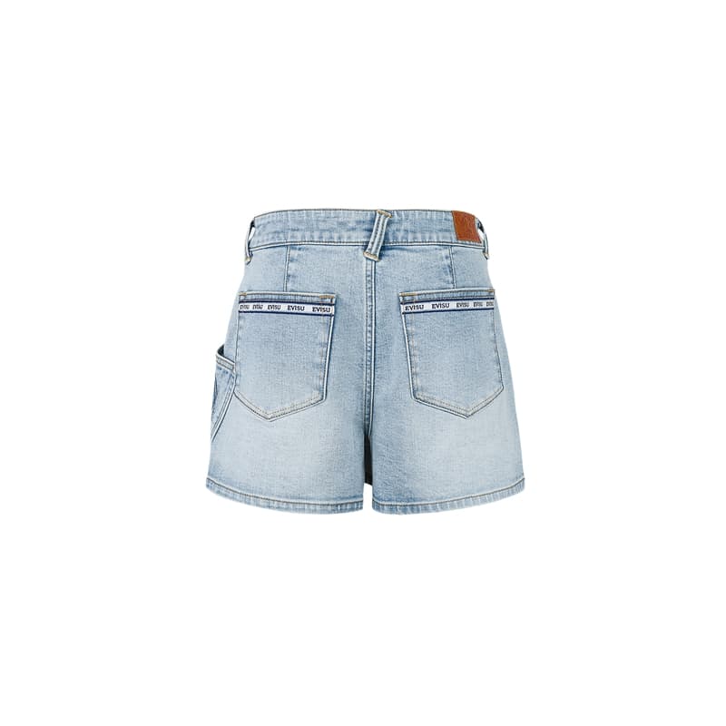 EVISU 2025 Летние Джинсовые Шорты Женские - изображение 2