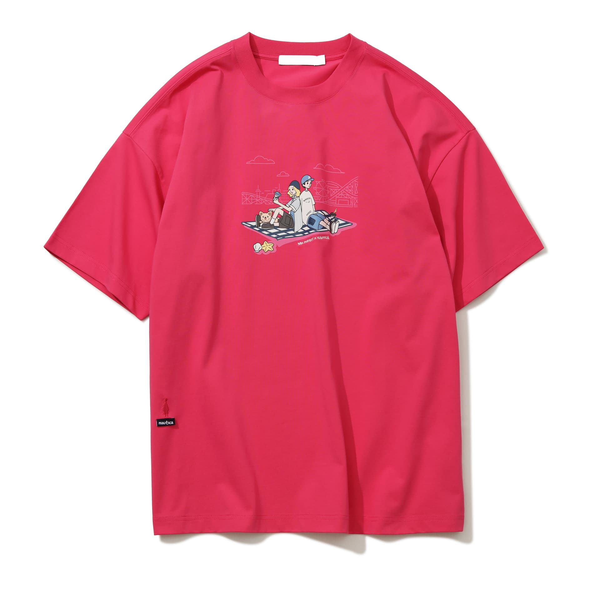 Футболка Nautica White Sail x POPBOY Кемпинг принт Круглый вырез Мужская футболка - изображение 11