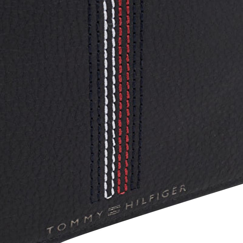 Кошелек Tommy Hilfiger Кожа Кошелек Обычный (стандартный) Мужской Черный - изображение 4