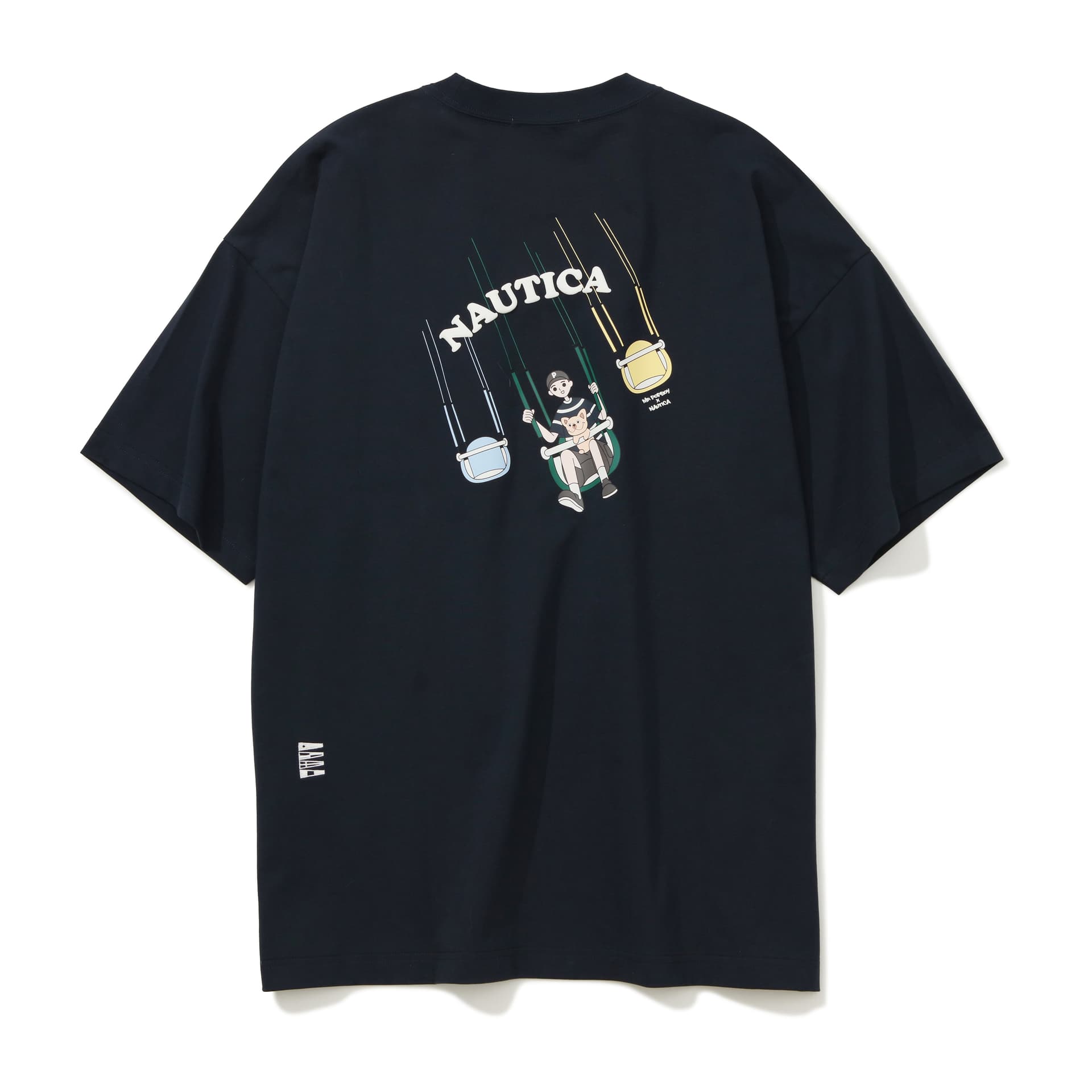 Футболка Nautica White Sail x POPBOY Футболка с круглым вырезом и принтом качелей Мужская - изображение 2