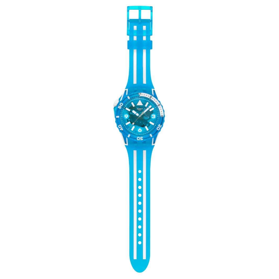 Часы SWATCH SCUBAQUA Кварцевый механизм 100 м водонепроницаемость Мужские часы Циферблат 44 мм Синий - изображение 3