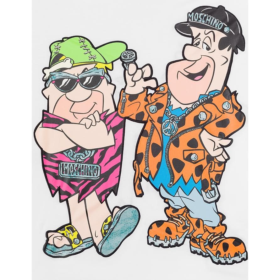 Футболка MOSCHINO x The Flintstones FW22 LogoT - изображение 4