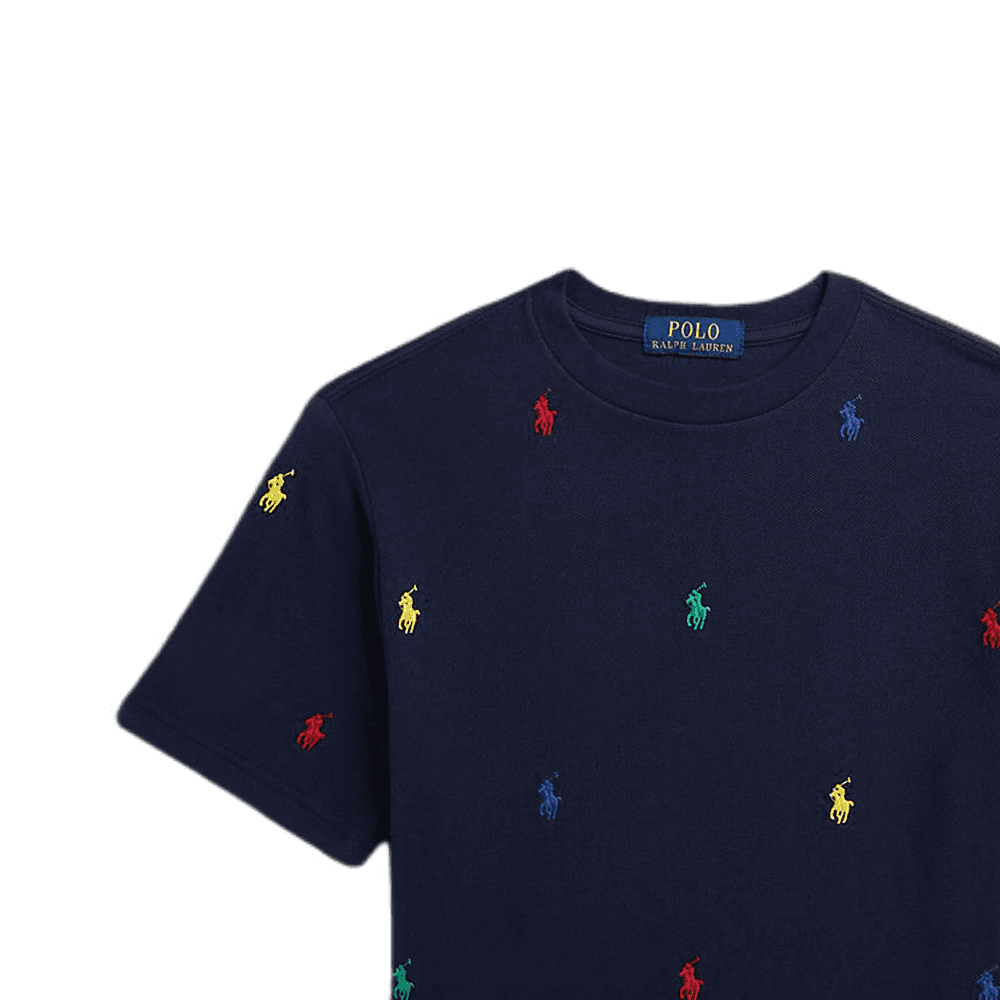 Футболка Polo Ralph Lauren T-рубашка Морской синий Детская - изображение 3