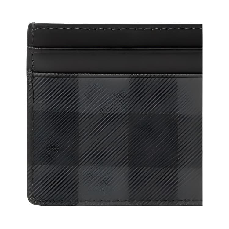 Картхолдер Burberry Футляр Для Карт В Клетку 4 Отделения Для Карт Отделение По Центру Вручную Прокрашенные Края - изображение 4