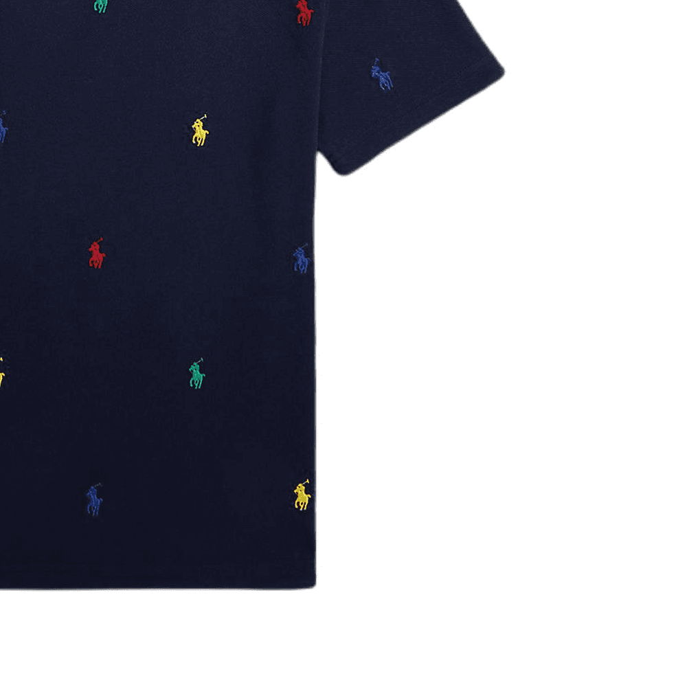 Футболка Polo Ralph Lauren T-рубашка Морской синий Детская - изображение 4