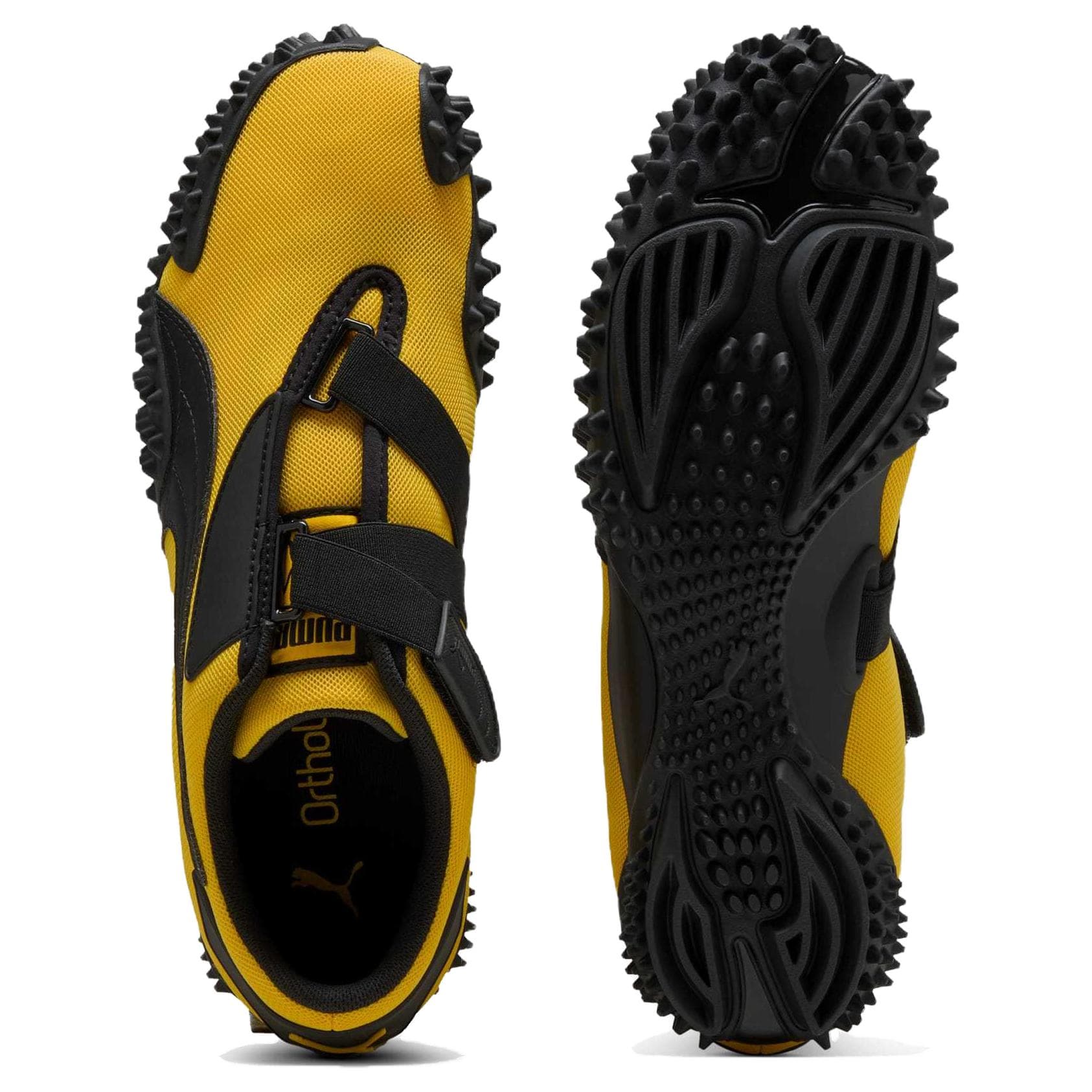 Кроссовки PUMA Mostro OG Устойчивая к истиранию Низкая повседневная обувь Унисекс Черная Желтая - изображение 4