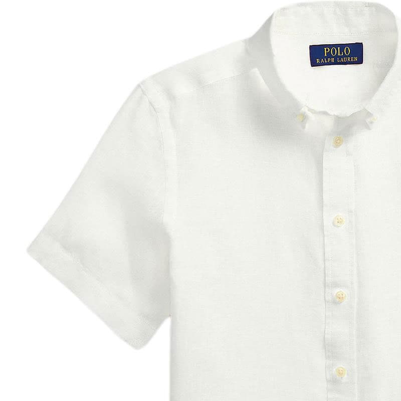 Polo Ralph Lauren Повседневная рубашка SS25 Белая для подростков - изображение 4