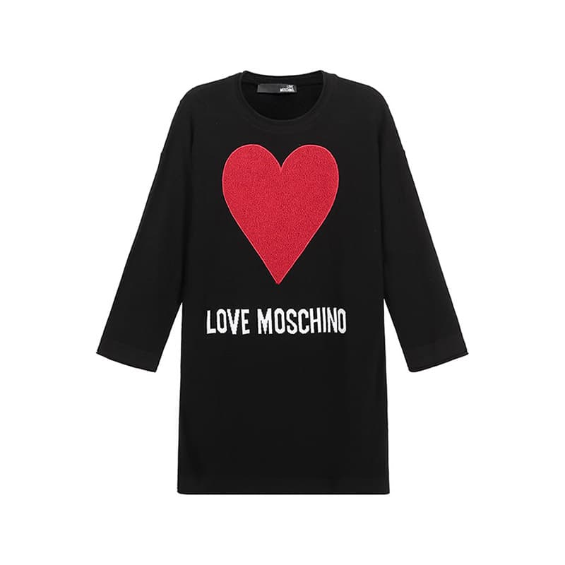 Платье LOVE MOSCHINO Длинное платье с длинными рукавами для женщин - изображение 1
