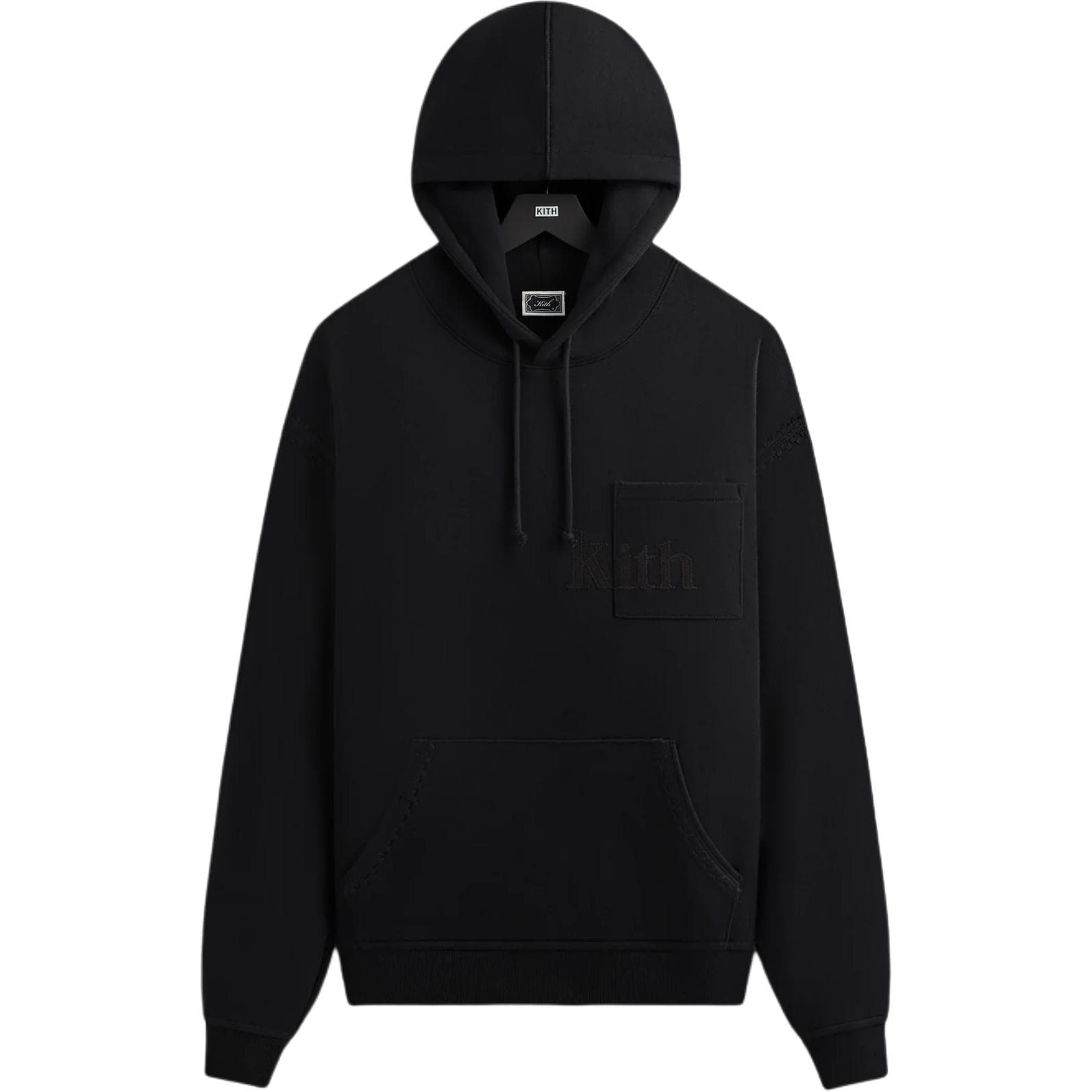 Худи KITH SS25 Quinn Мужская черная толстовка - изображение 1