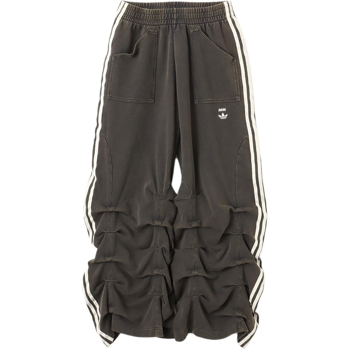 Штаны Adidas Originals x AVAVAV Ruched Повседневные штаны Унисекс Темно-серый - изображение 1