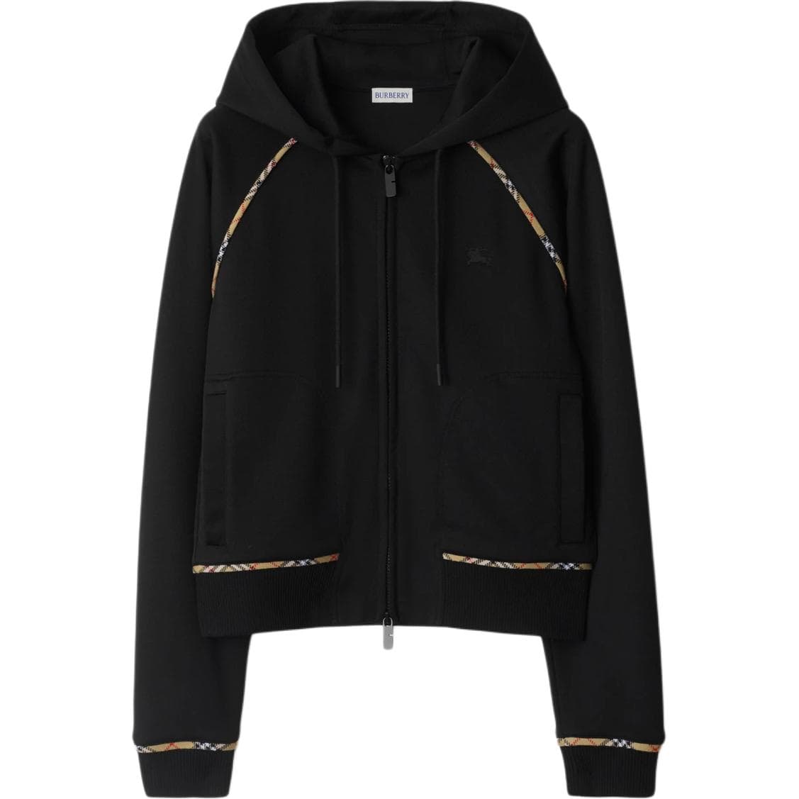 Худи Burberry SS25 ХаньФУ Худи-Платье Женское Черное - изображение 1