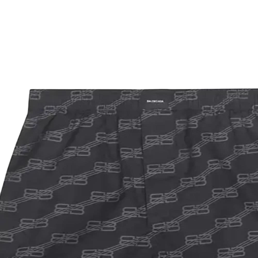 Шорты Balenciaga SS25 Повседневные шорты Стандартный крой Женский Черный Серый - изображение 3