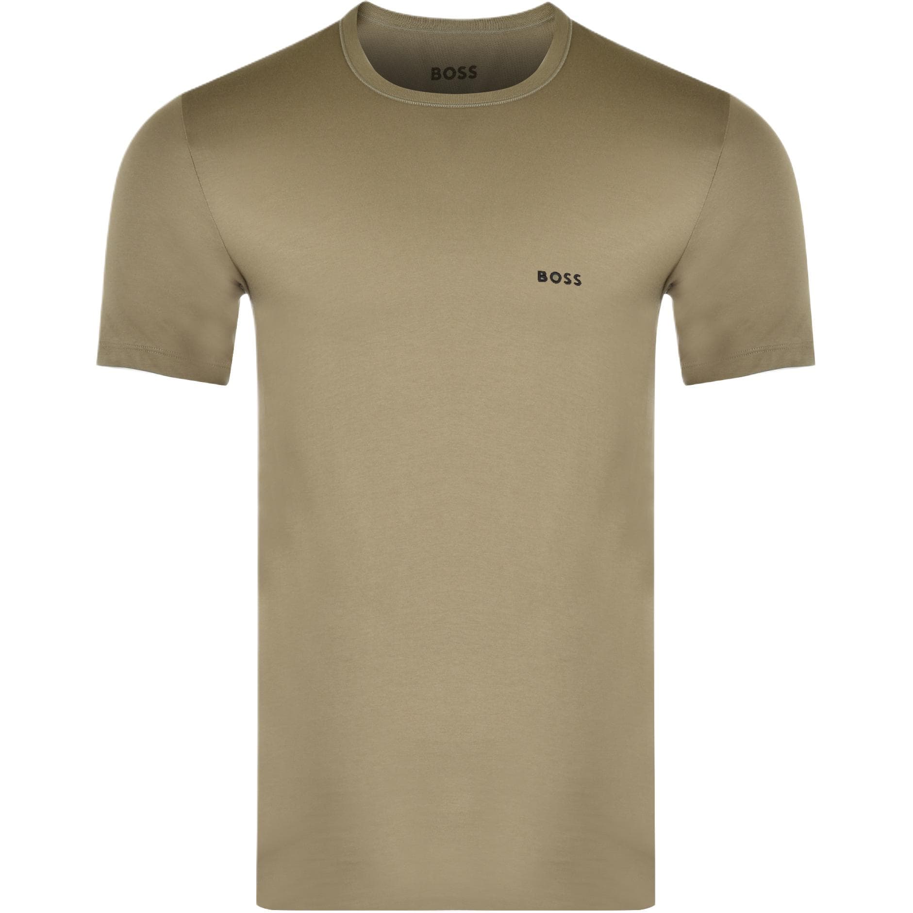 Футболка Hugo Boss 3 пачки (Черный + Морской синий + Светлый хаки) Мужские футболки - изображение 6