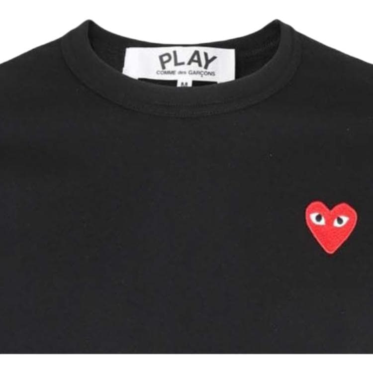 Футболка CDG Play Черные Мужские T-Рубашки - изображение 3