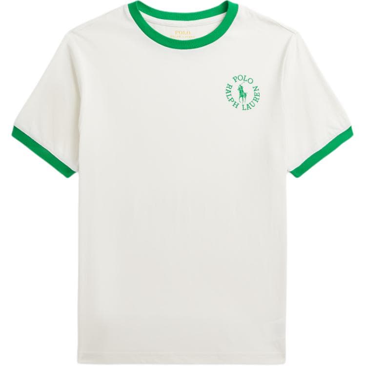 Футболка Polo Ralph Lauren T-рубашка экрю для детей - изображение 1