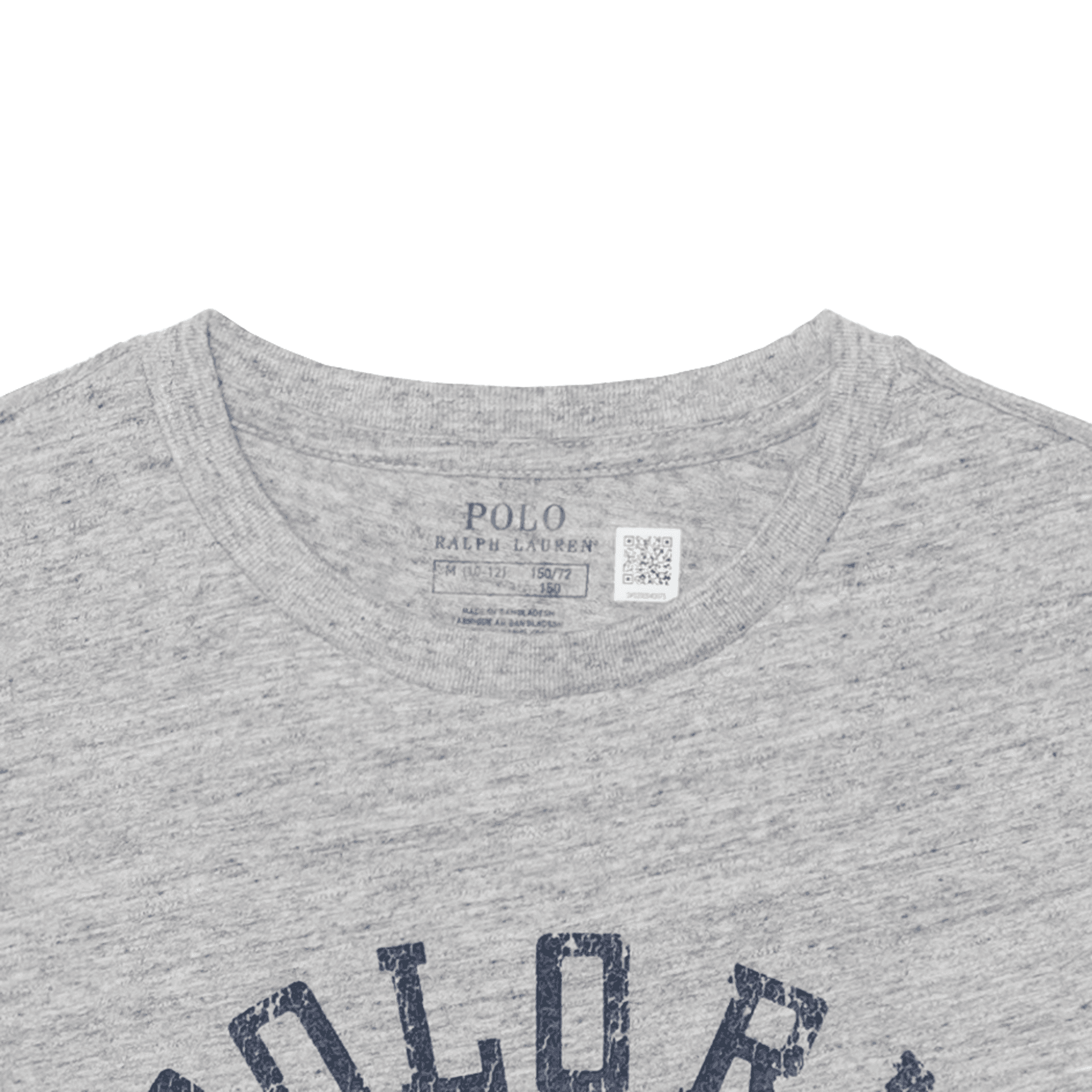 Футболка Polo Ralph Lauren T-рубашка стандартного размера серая детская - изображение 5