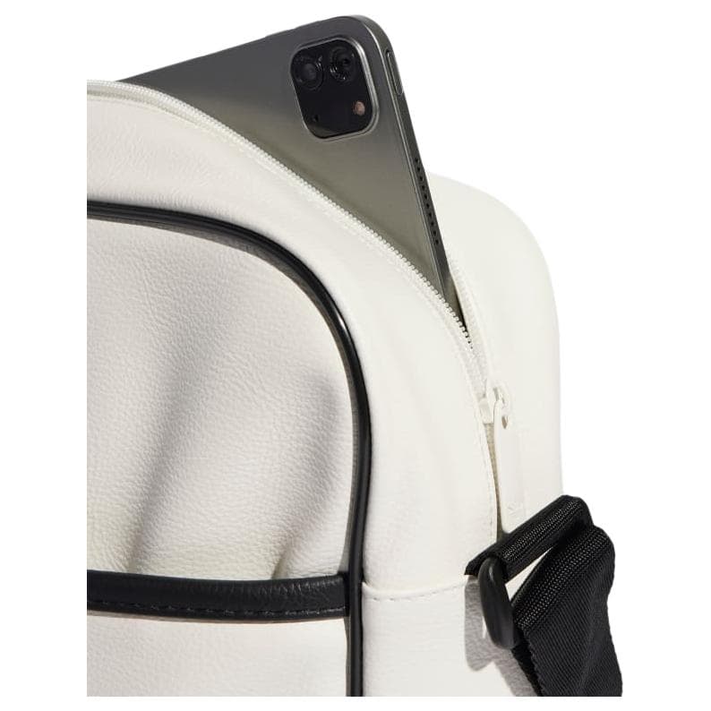 Мини-сумка Adidas Originals Трилистник Полиуретан Сумка через плечо Унисекс Белая - изображение 4