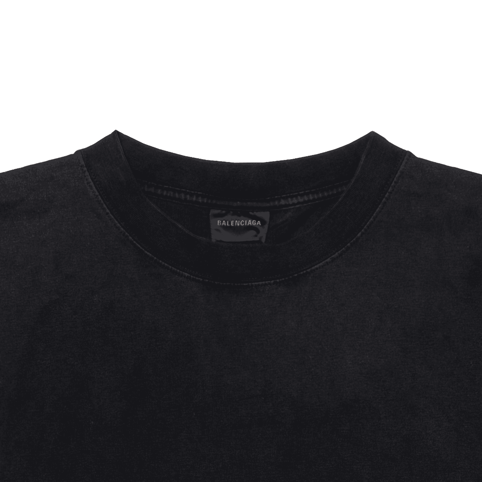 Футболка Balenciaga SS23 Logo T-Shirt Black - изображение 6