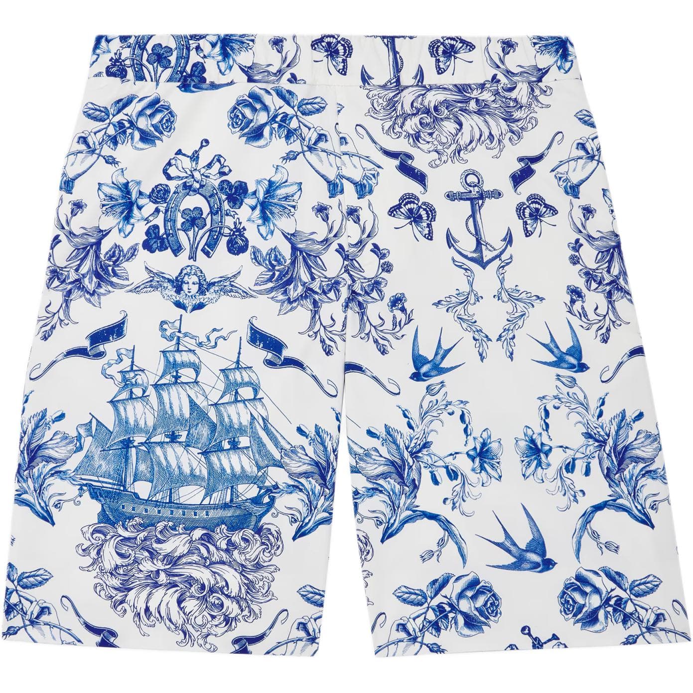 Шорты Alexander McQueen SS25 Повседневные шорты Мужские Морской синий - изображение 1