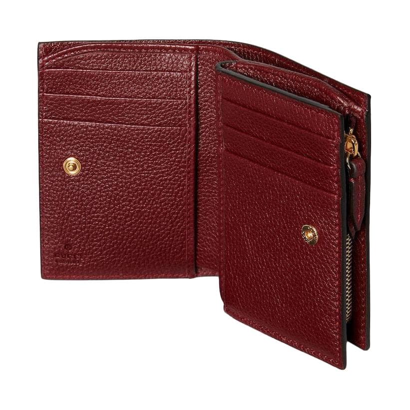 Кошелек GUCCI GG Marmont Кожа Кошелек Средний Женский Бежевый Красный - изображение 5
