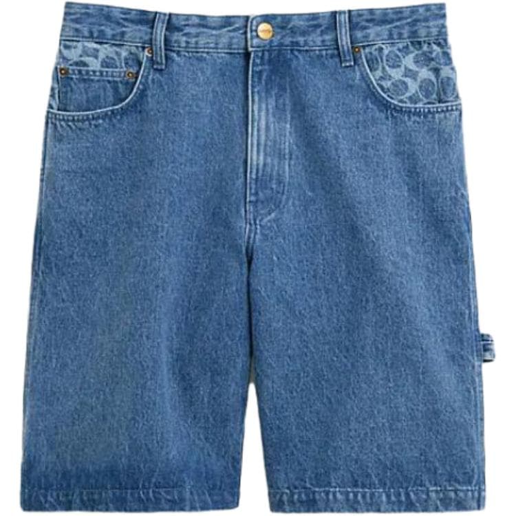 Джинсовые шорты COACH Blue Men's Denim Shorts COACH Синие Мужские Джинсовые Шорты - изображение 1